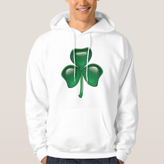 Veste À Capuche Trèfle vert à trois feuilles (Devant)