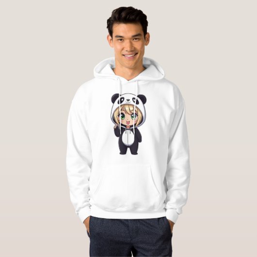 Veste À Capuche Trendy Chibi Cute (Devant entier)
