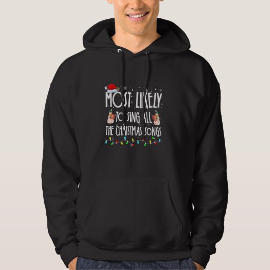 Veste À Capuche Très Probable De Chanter Toutes Les Chansons De No (Devant)