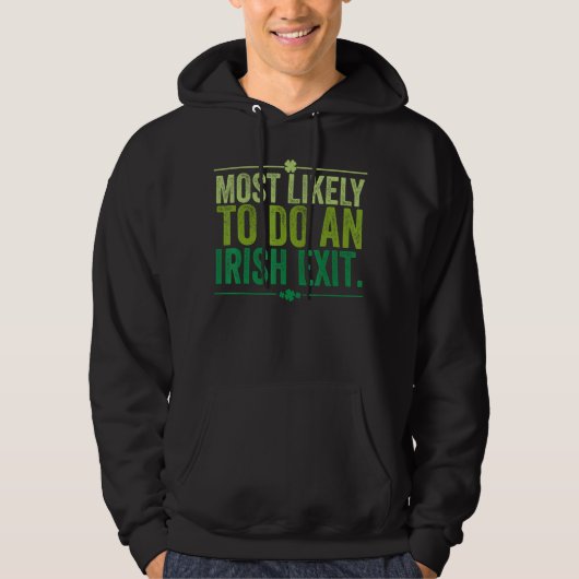 Veste À Capuche Très Probable De Sortir Irlandais (Devant)
