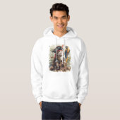 Veste À Capuche Trésor de chat pirate (Devant entier)