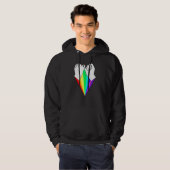 Veste À Capuche Triangle de drapeau de la fierté de la promesse de (Devant entier)