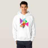 Veste À Capuche Triangles Colorés  (Devant entier)