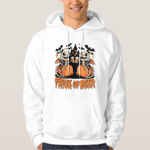 Veste À Capuche Trick ou Halloween squelette dragons de bière