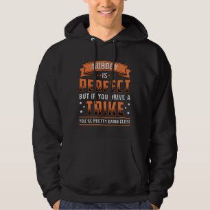 Veste À Capuche Tricycle Triker Personne N'Est Parfait Vintage Ret