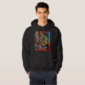 VESTE À CAPUCHE TRIPLE BONBON RENVERSÉ (Devant entier)