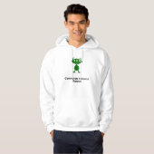 Veste À Capuche Triple Eye Computer Science Rocks vert (Devant entier)