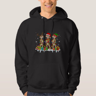 Veste À Capuche Trois Père Noël Reindeer Elf Porté Dragon Noël