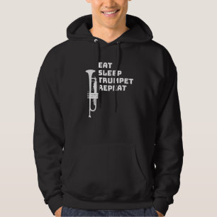 Veste À Capuche Trompette - Mangez la trompette du sommeil Répéter