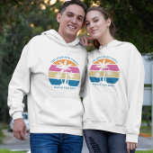 Veste À Capuche Tropical Beach Palm Tree Custom Island Voyage en f