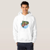 Veste À Capuche Truite Fardée de Mer Chase Chrome (Devant entier)
