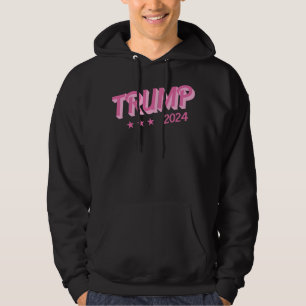 Veste À Capuche Trump 2024 Drôle Donald Trump Lettres de bulle ros