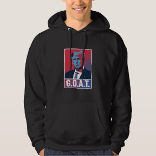 Veste À Capuche Trump GOAT Élection 2024 Républicain Vintage