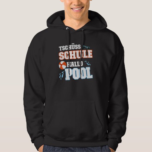 Veste À Capuche Tschüss School Hello Pool Piscine (Devant)