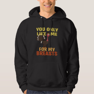 Veste À Capuche Tu m'aimes seulement à cause de mes seins