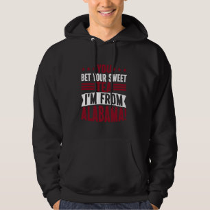 Veste À Capuche Tu paries ton thé sucré Je suis de l'Alabama