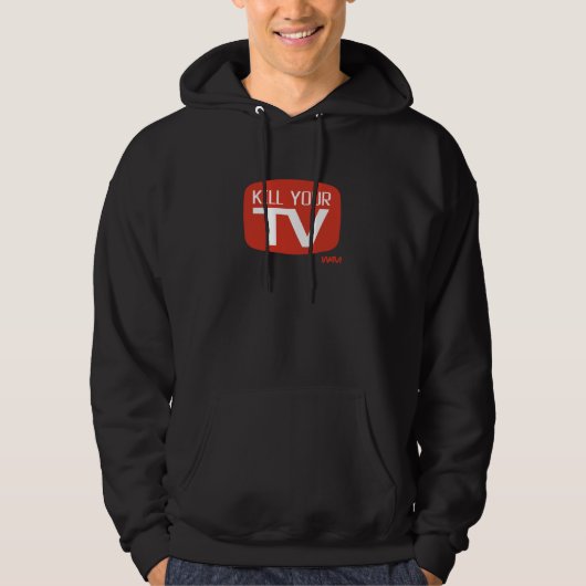 VESTE À CAPUCHE TUEZ VOTRE TV (Devant)
