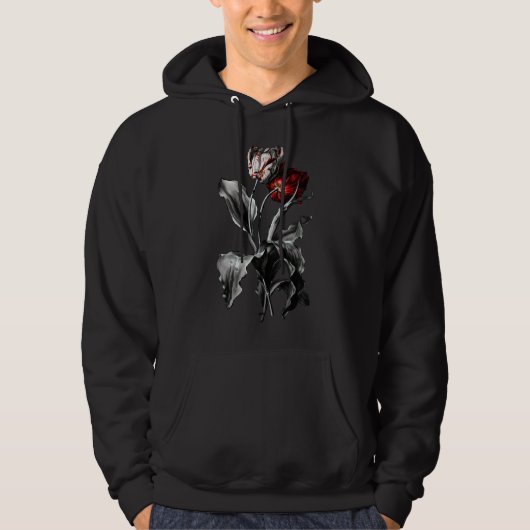 Veste À Capuche Tulipes gothiques (Devant)