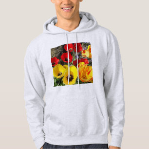 Veste À Capuche Tulipes jaunes et rouges
