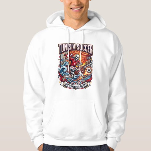 Veste À Capuche Tunisie Foot Skeleton Attaquant Nations Premium Sp (Devant)