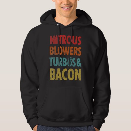Veste À Capuche turbos et T-shirt bacon (Devant)