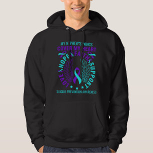 Veste À Capuche Turquoise Purple Prévention Suicide Sensibilisatio