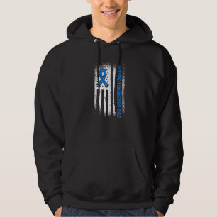 Veste À Capuche Type 1 Diabète Papa Diabète Ruban Et Américain F