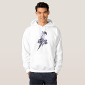 Veste À Capuche Typographie d'anime Sasuke (Devant entier)