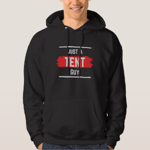 Veste À Capuche Typographie 'Juste un type de TENTE',Mariage,Drôle