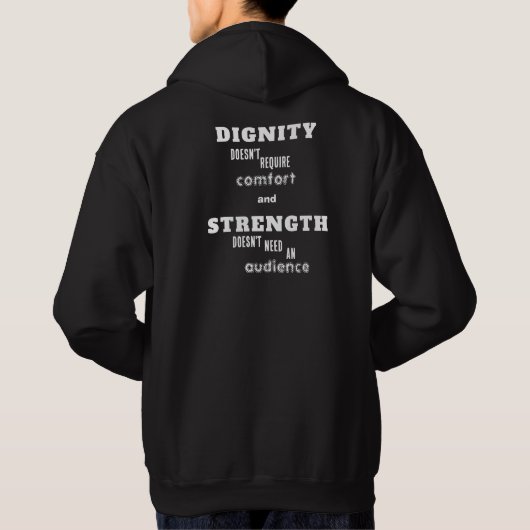 Veste À Capuche Typographie Motivationnelle Mentalité (Dos)