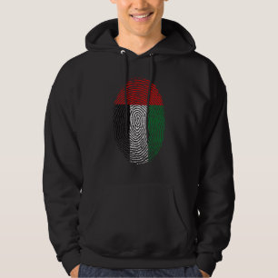 Veste À Capuche Uae Émirats Arabes Unis Drapeau Empreinte Digitale