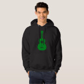 Veste À Capuche Ukulele - Vert herbe (Devant entier)