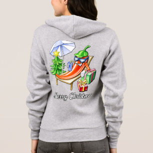 Veste À Capuche Un bon Noël chili sous le soleil et l'arbre