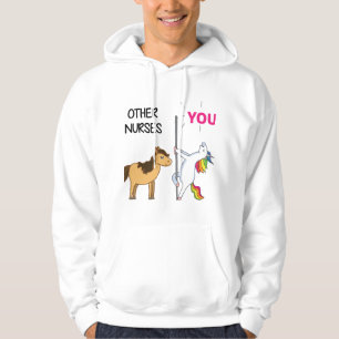 Veste À Capuche Un Cadeau Unicorne Pour Infirmière