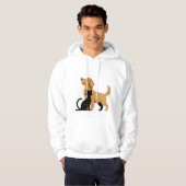 Veste À Capuche un chien d'or, T-Shirt (Devant entier)