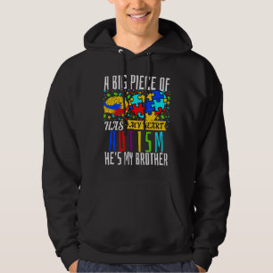 Veste À Capuche Un Gros Morceau De Mon Coeur A L'Autisme Il Est Mo
