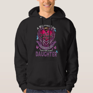 Veste À Capuche Un Gros Morceau De Mon Coeur Vit Au Ciel Elle Est