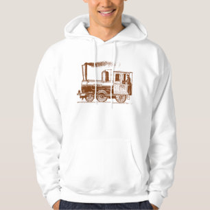 Veste À Capuche Un homme et sien train - noix