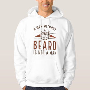 Veste À Capuche Un Homme Sans Barbe N'Est Pas Un Homme