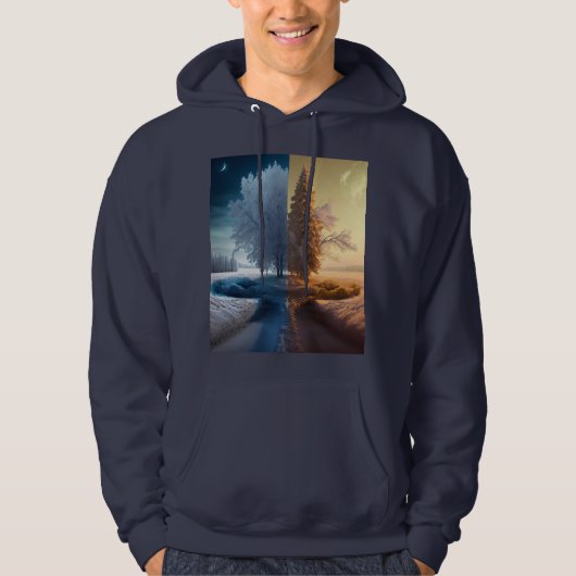 Veste À Capuche Un jour en hiver (Devant)