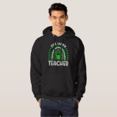 Veste À Capuche Un professeur chanceux Rainbow St Patricku2019s Da (Devant entier)