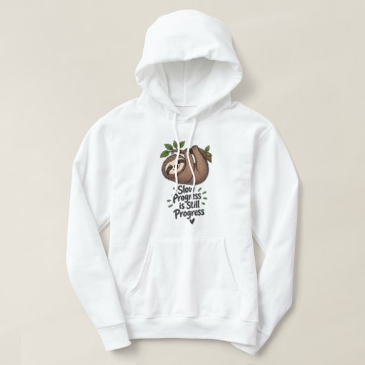 Veste À Capuche Un progrès lent est toujours un progrès Mignon par (Design devant)