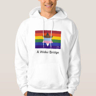 Veste À Capuche Un Sweatshirt de drapeau de pont plus large
