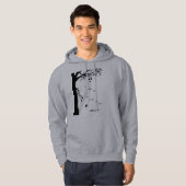 Veste À Capuche Un sweatshirt simple de feuille (Devant entier)