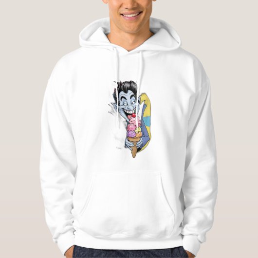 Veste À Capuche Un vampire drôle, pas si effrayant à manger de la  (Devant)