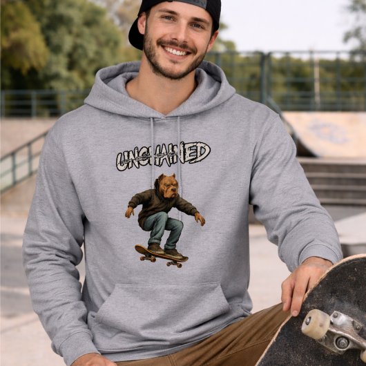 Veste À Capuche Unchained Skater Pitbull - Skateboarding Graphic