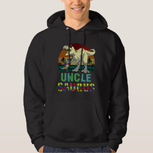 Veste À Capuche Unclesaurus Dinosaur Rex Uncle Saurus Autisme Awar
