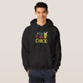 Veste À Capuche Une Coupe Chick Bunny Ear Pâques (Devant entier)