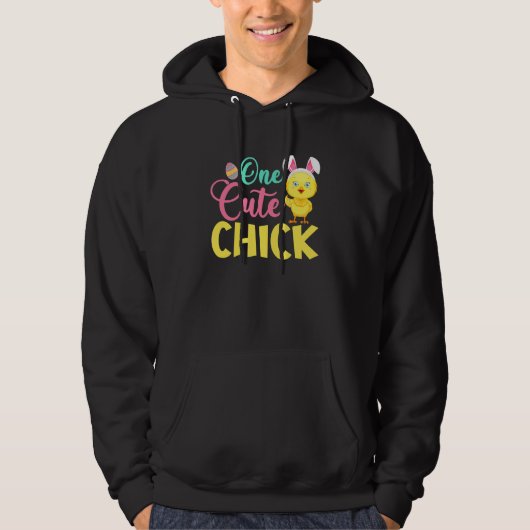 Veste À Capuche Une Coupe Chick Bunny Ear Pâques (Devant)
