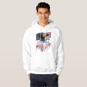 Veste À Capuche Une illustration audacieuse et en détresse d'un py (Devant entier)